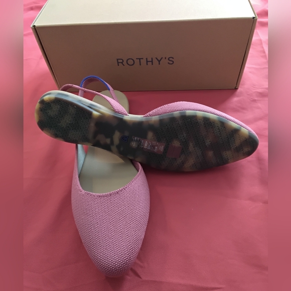 Rothy's Fuchsia Slingback Flats Hibiscus - Picture 3 of 4